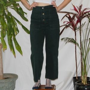 & Other Stories - Dark Green Straight Fit Trousers